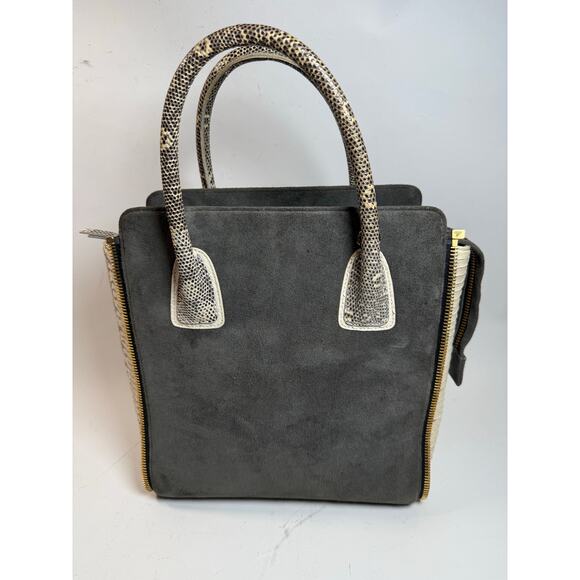 Paige Gamble Ines Ponyhair Bag Python $2400 - Picture 2 of 12